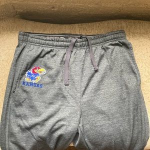 University of Kansas Jayhawks gray sweatpants